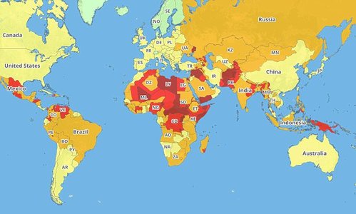 Хамгийн аюултай улсуудыг нэрлэв