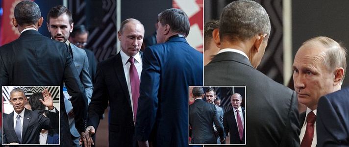 Обама, Путин нар уулзав