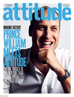 Уилъям “Attitude” сэтгүүлийг чимэв