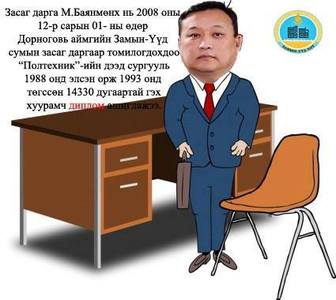Засаг дарга Баянмөнхийн засаглалын түүх 