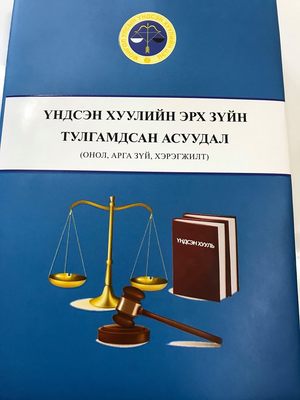 Үндсэн хуулийн тулгамдсан асуудлаарх ном  хэвлэгдэн гарлаа