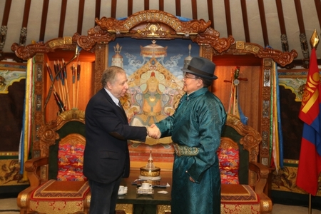 Ерөнхийлөгч Ц.Элбэгдорж НҮБ-ын ЕНБД-ын тусгай элчтэй уулзлаа