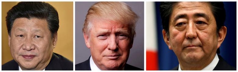 Трамп Пхеньяны асуудлаар Абе, Си нартай ярилцжээ