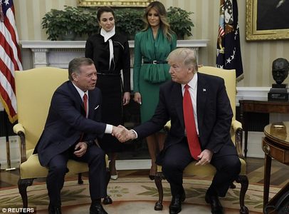 Трамп, Йорданы эзэн хаантай уулзав