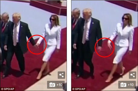 Тэргүүн хатагтай, Трамптай хөтлөлцөхөөс татгалзав