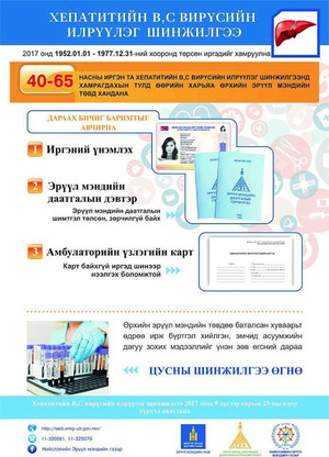Хепатитийн В, С вирүсийн илрүүлэг шинжилгээ маргааш эхэлнэ