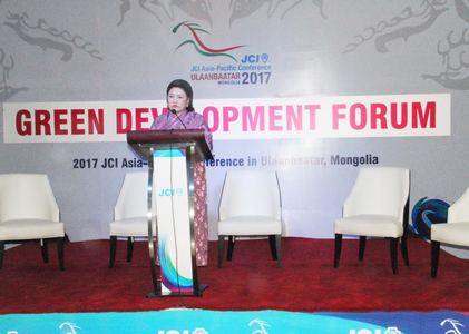 Д.Оюунхорол: Ногоон хөгжил форумд оролцлоо