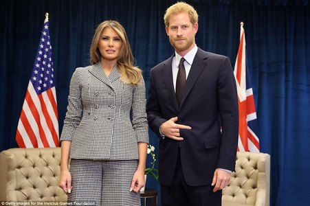 Харри, Трампын эхнэртэй уулзав
