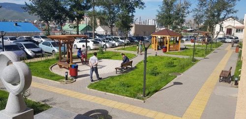 Амгалан амаржих газрын гадна тохижилт дуусах шатандаа орлоо