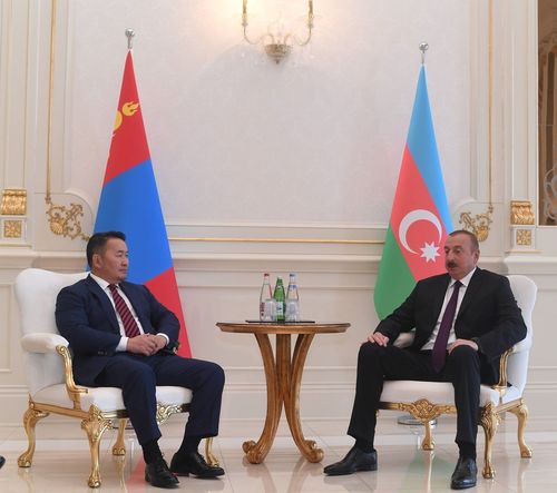 Бүгд Найрамдах Азербайжан улсын Ерөнхийлөгч Илхам Алиевтэй уулзав
