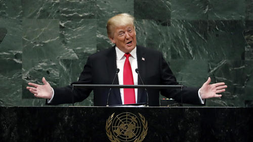 Трампын НҮБ-ын индрээс хэлсэн үг олныг инээлгэв
