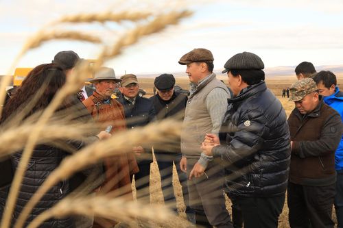 Eрөнхий сайд У.Хүрэлсүх тариалангийн бүс нутагт ажиллаж байна