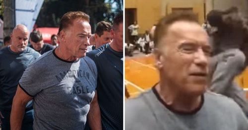 Шварцнеггер өөрийг нь цохисон хүүг уучилжээ