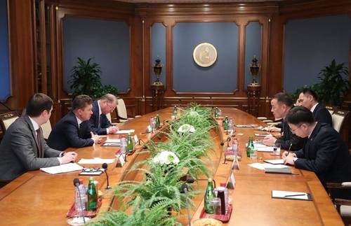 “Газпром” НХН-ийн Удирдах зөвлөлийн дарга А.Б.Миллертэй уулзав
