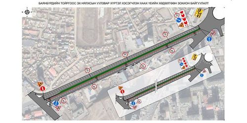 Баянбүрдийн тойргоос Эх Нялхсын уулзвар хүртэлх авто замыг хэсэгчлэн хаана