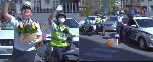 Осолд өртсөн охинд цагдаагийн алба хаагчид гэнэтийн бэлэг барив