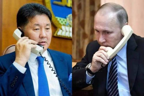 Ерөнхийлөгч У.Хүрэлсүх, ОХУ-ын Ерөнхийлөгч В.В.Путин нар утсаар ярив