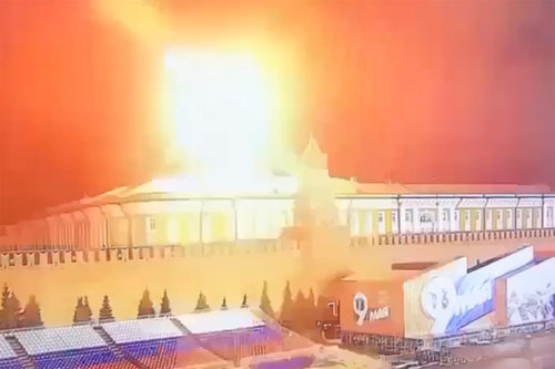 ВИДЕО: Кремль дроны довтолгоонд өртөв