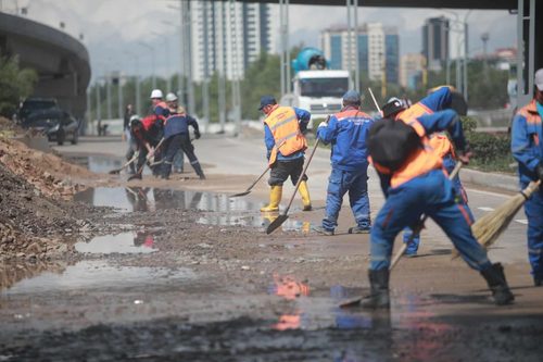 Зам талбайг цэвэрлэн, ариутгаж эхэллээ