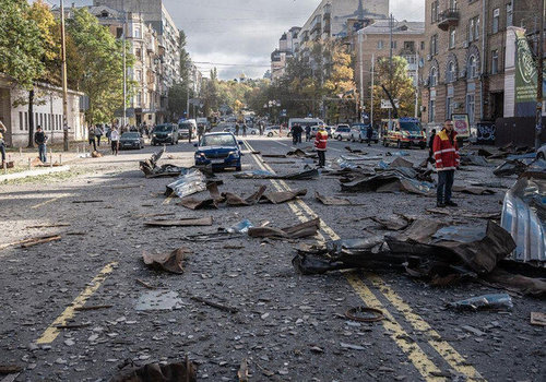 Украины нийслэлд хүчтэй дэлбэрэлт болжээ