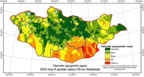 Нийт нутгийн 20 орчим хувьд гангийн эрсдэлтэй байна